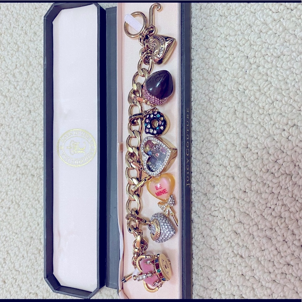 Juicy Couture Gold Charm Bracelet SUPER RARE